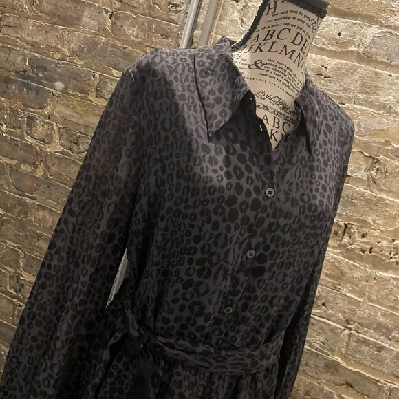 Kirna Zabete for Target Black & Gray Patterned Sheer Dress Size XL (BNWOT) - Picture 11 of 11